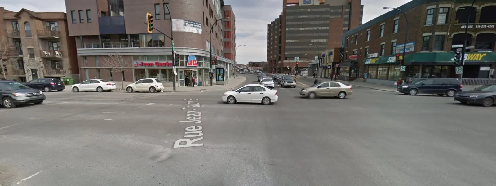 Chantier rue Jean Talon Est côté nord entre les rues Saint-Denis et Lajeunesse