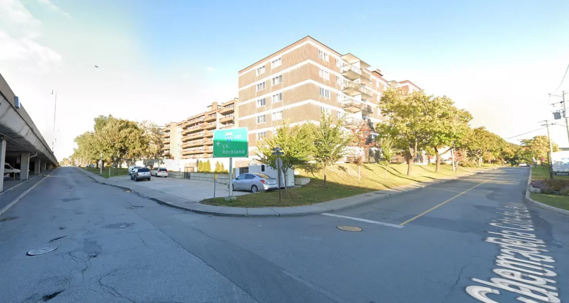Chantier chemin Côte-de-Liesse entre les chemins Canora et Rockland